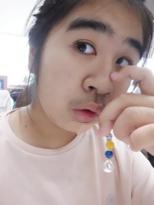 出来上がった作品に喜ぶ利用者様