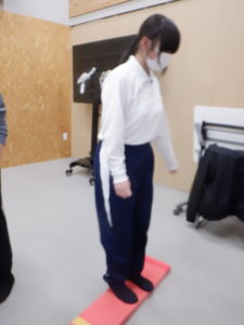 踏み台昇降を行う利用者様